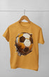 Men’s Round Neck Half Sleeve Soccer - S / Golden Yellow